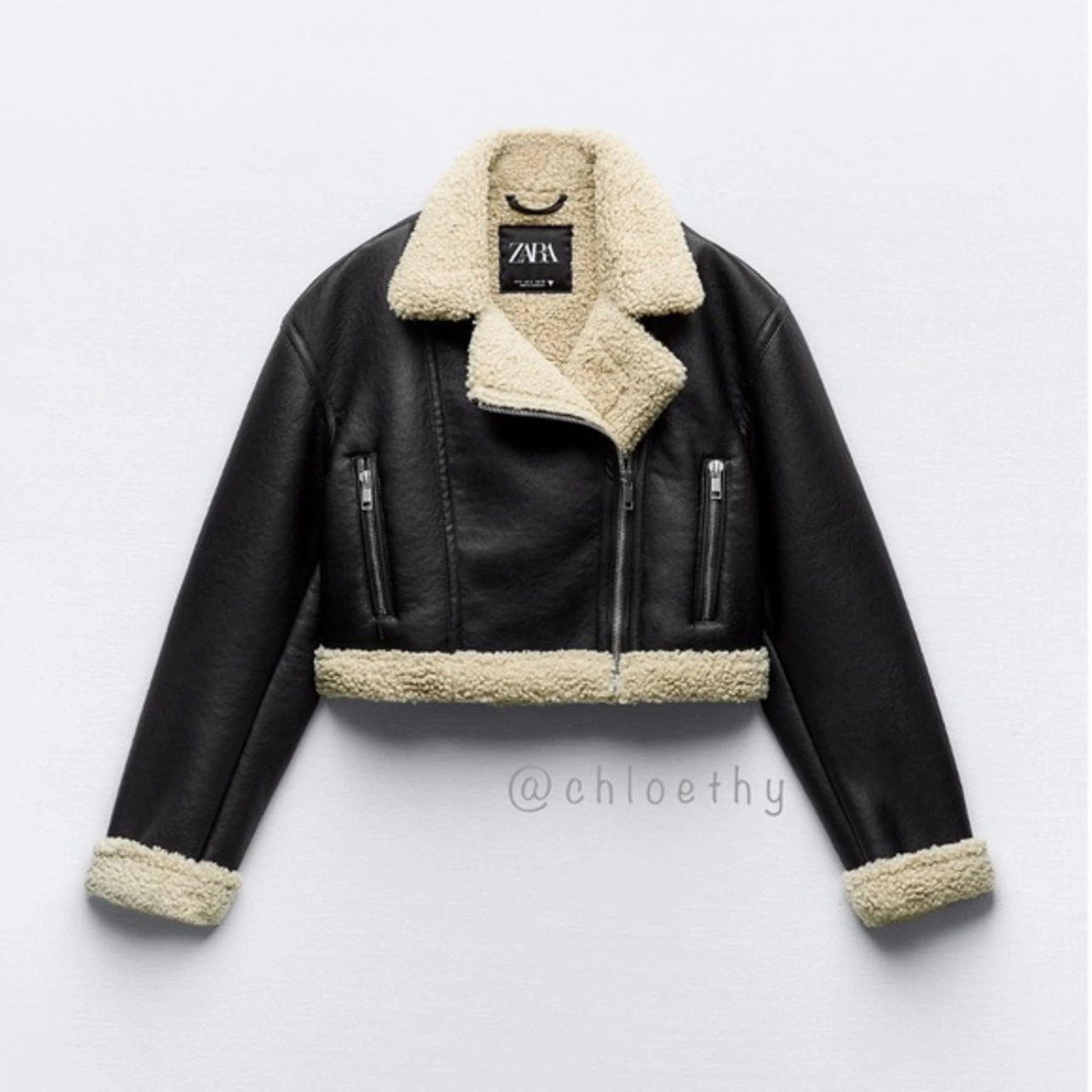 ZARA ザラDOUBLE-FACED BIKER JACKET Mサイズ