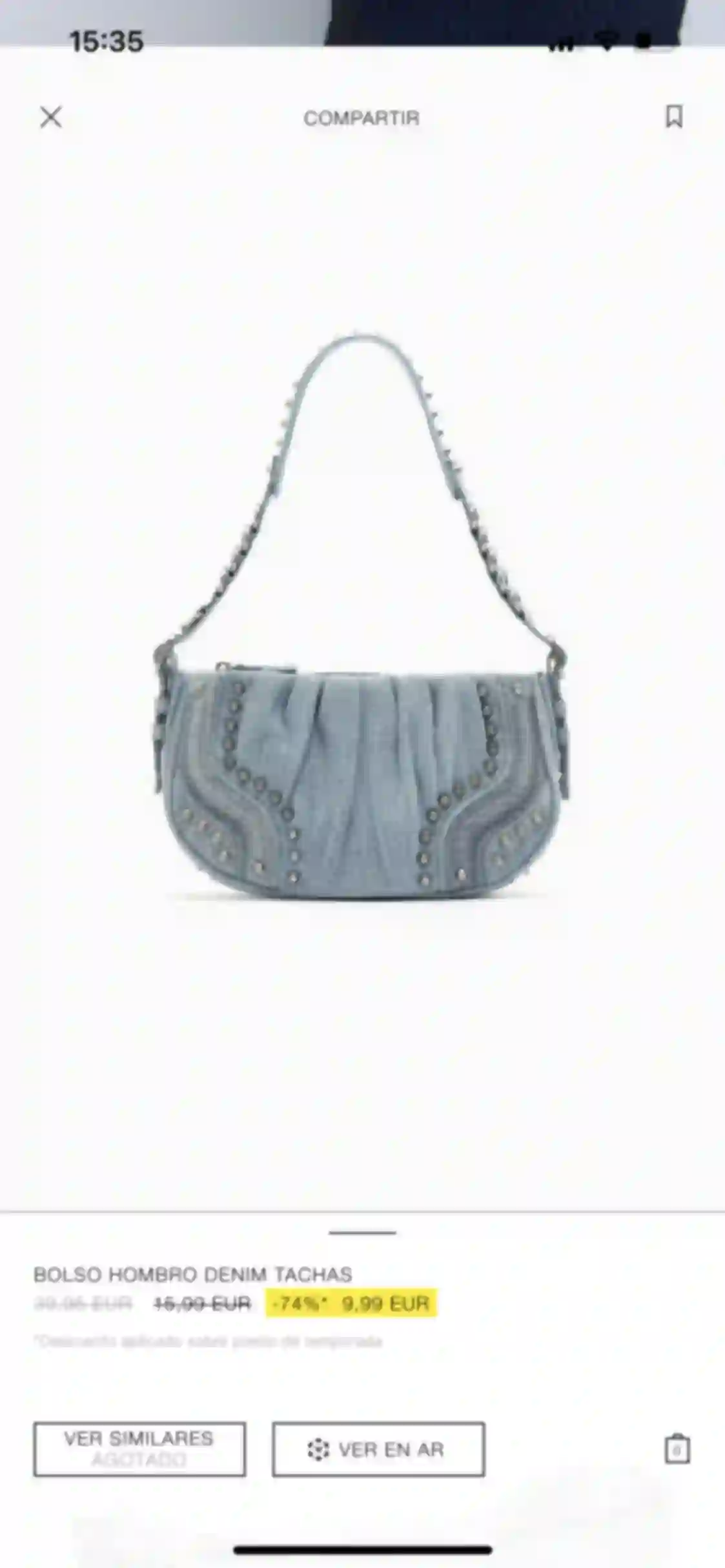 Denim bag zara hotsell