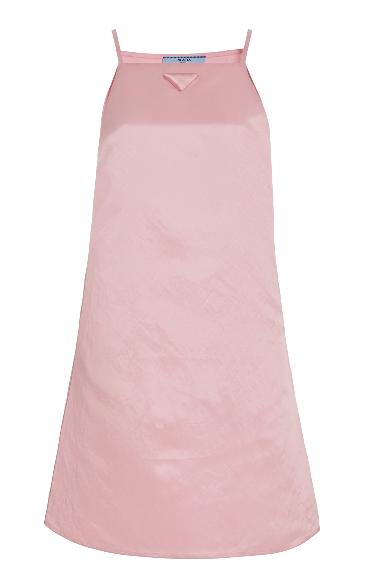 prada pink mini dress Prada Cotton Mini-dress, Women, Alabaster Pink, Size 40