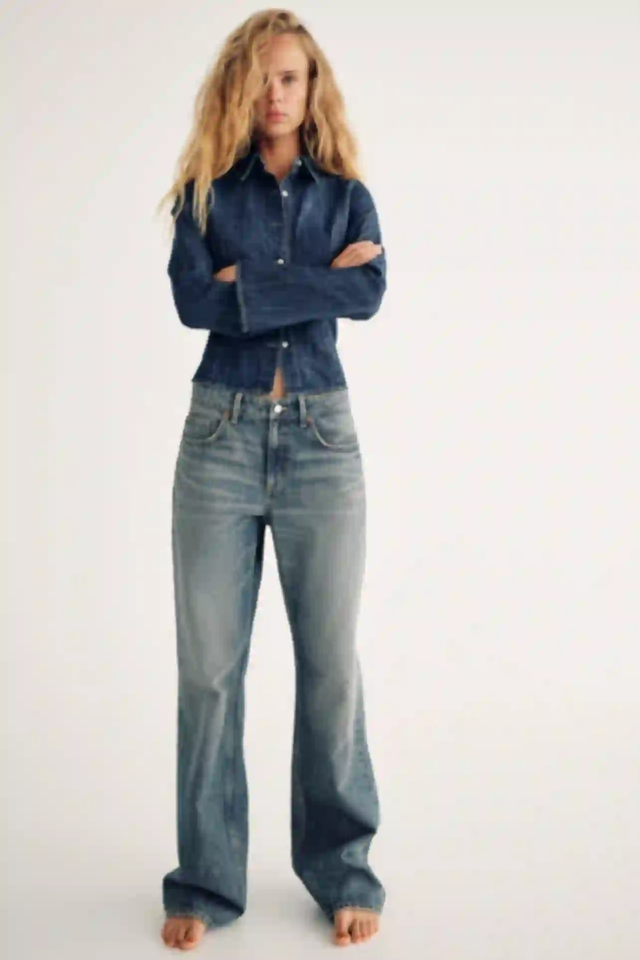 RAIVE ♥ Stud Wide Denim Pants /追跡付 lowres.webp