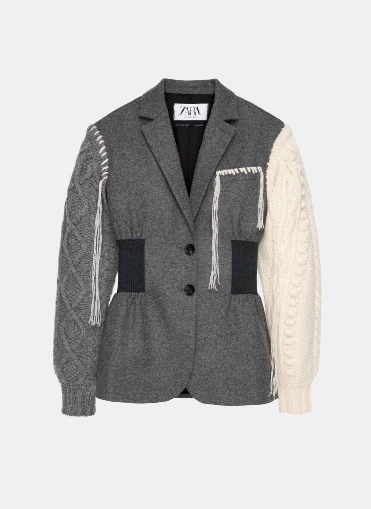 *りー* ZW COLLECTION METALLIC CROPPED BLAZER - Golden | ZARA United