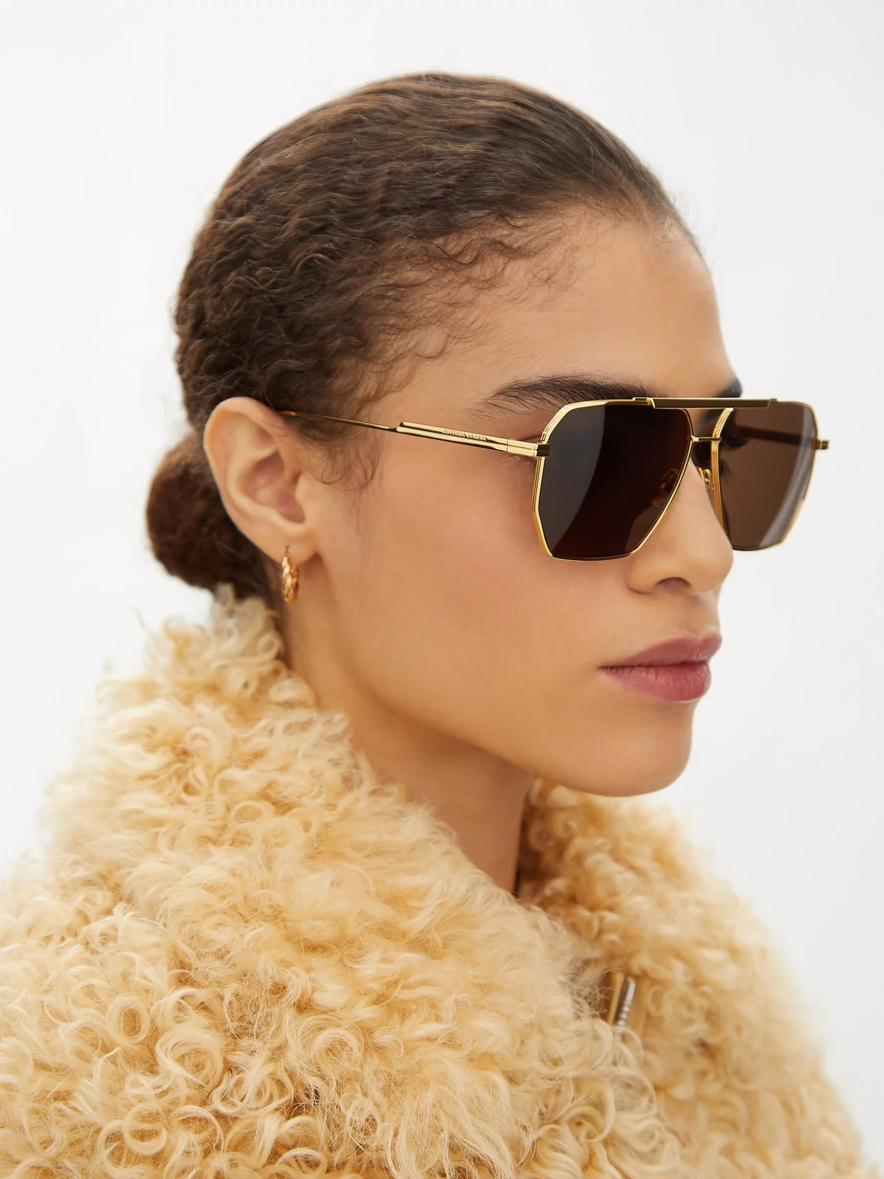 Rodeo – Bottega Veneta - Aviator metal sunglasses | Bottega Veneta