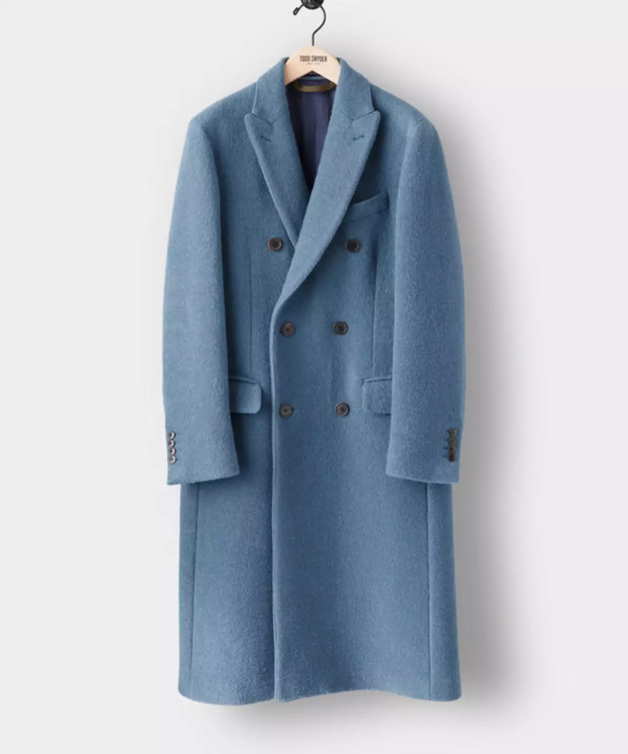 Rodeo – Todd Snyder - Italian Boucle Double Breasted Topcoat in Teal