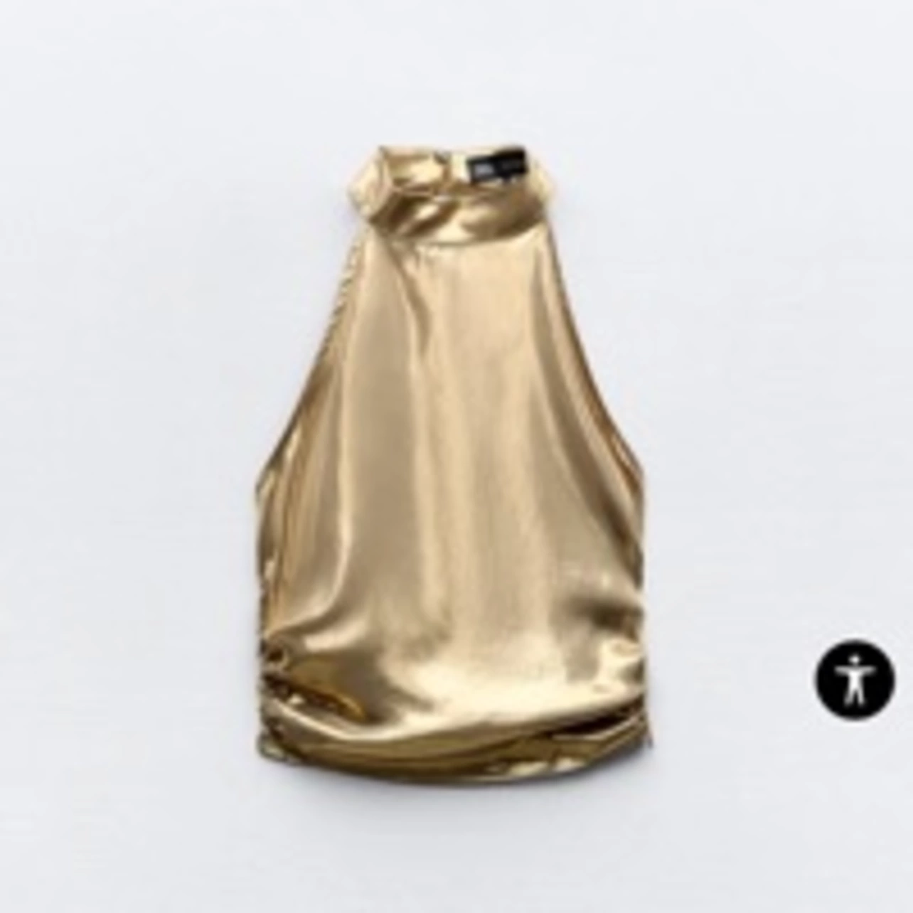 Rodeo  ZARA - FOIL HALTER TOP