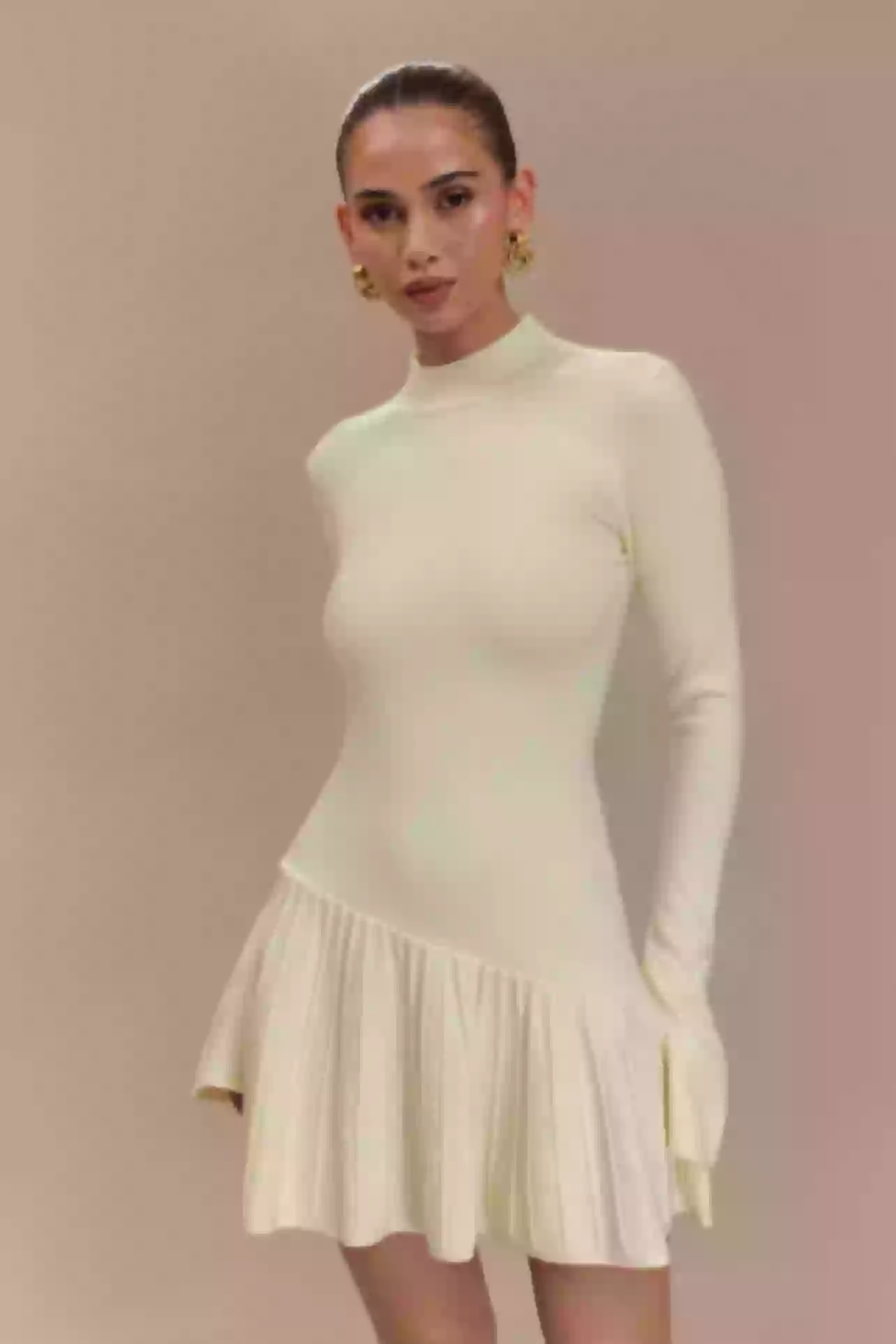 【yo BIOTOP】Knit pleats mini dress lowres.webp