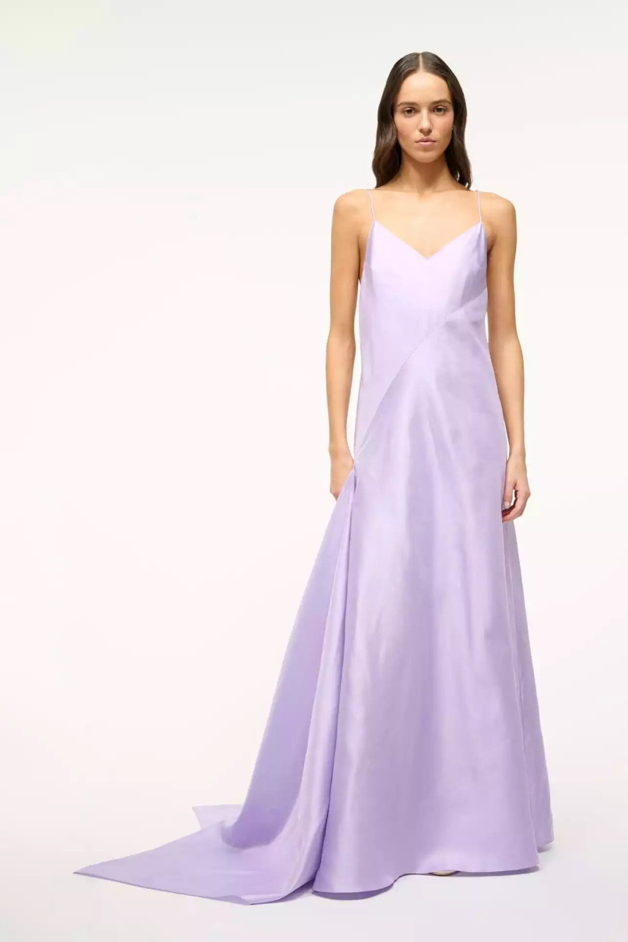 staud purple dress STAUD cowl-neck Silk Mini Dress | Purple