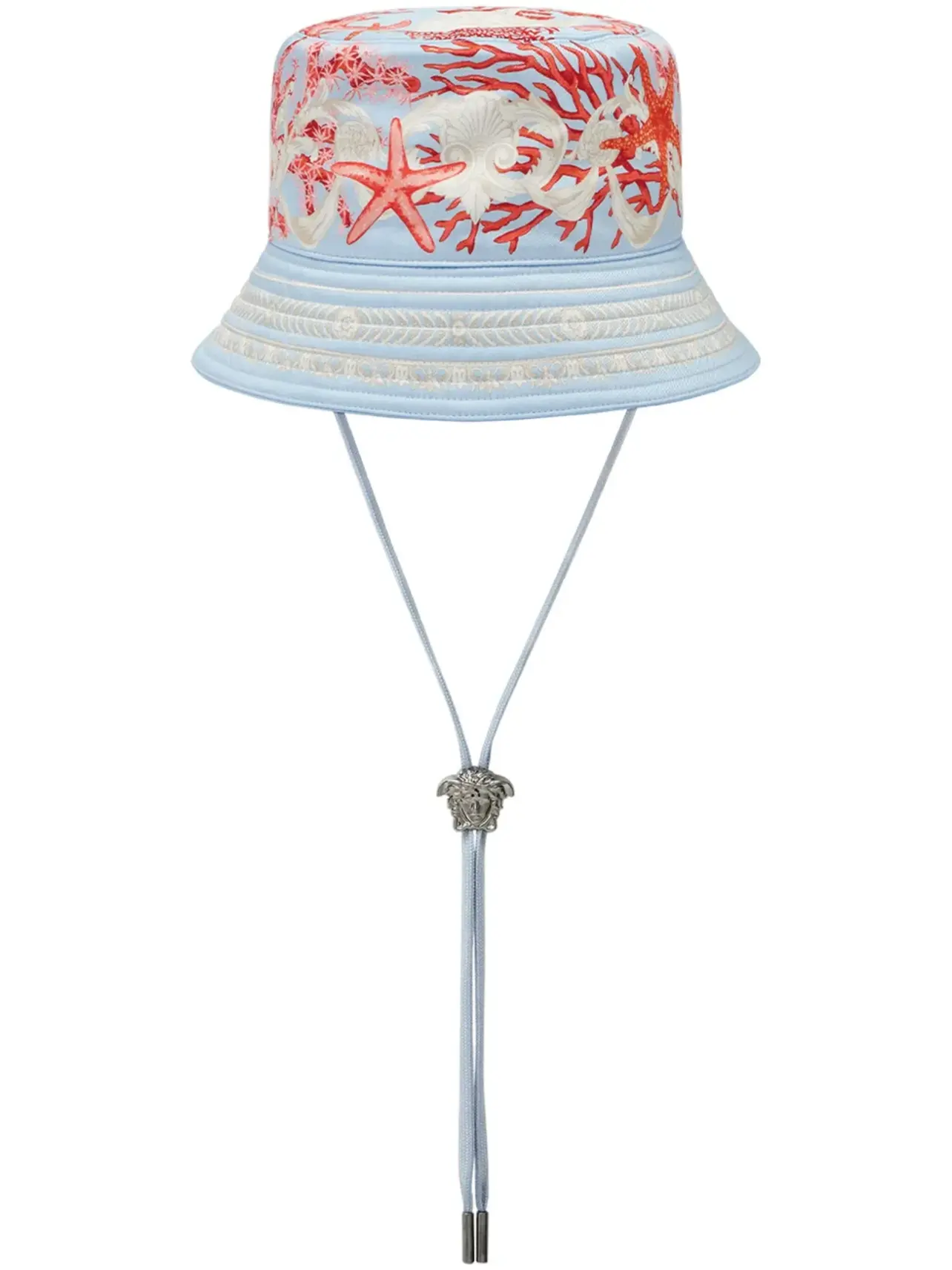 Versace Barocco Sea Pink Starfish Bucket Hat NWT Size 57 Versace Barocco Sea Pink Starfish Bucket Hat NWT Size 57 main image 3