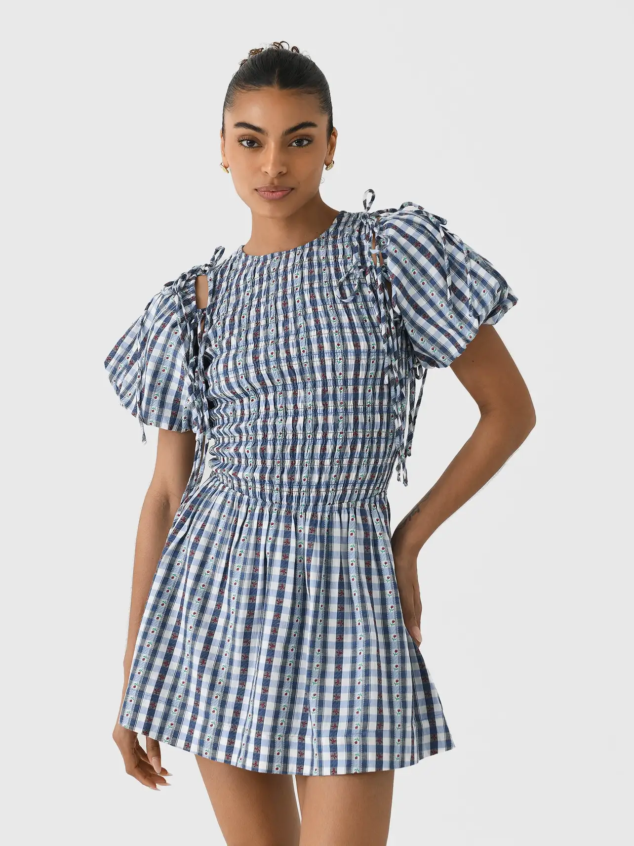 knee length dresses for ladies Becca Polka Dot Mini Dress main image 1
