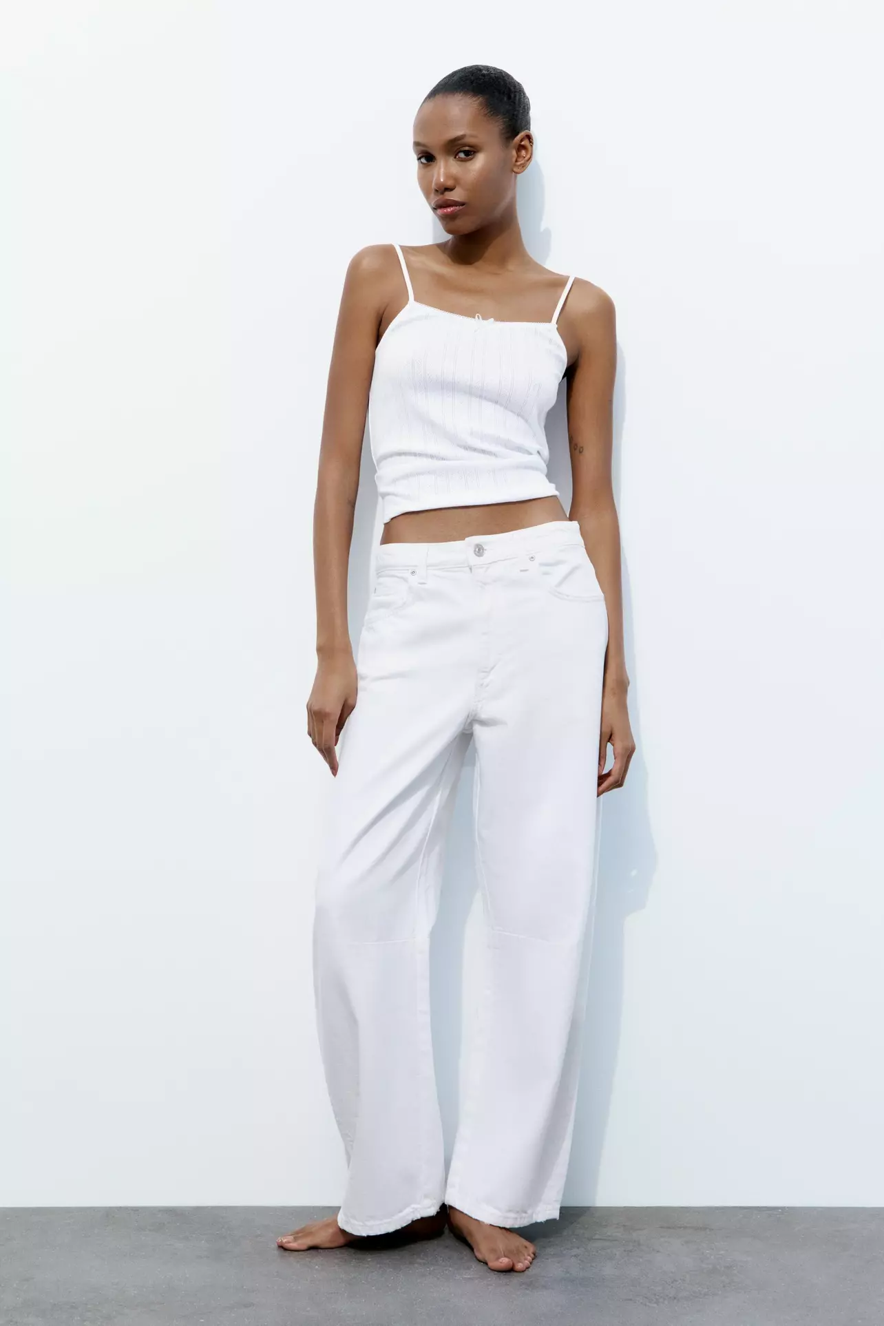 パンツ ZARA TRF BAGGYBALLOON TRF MID-RISE BAGGY BALLOON JEANS - Faded blue | ZARA United