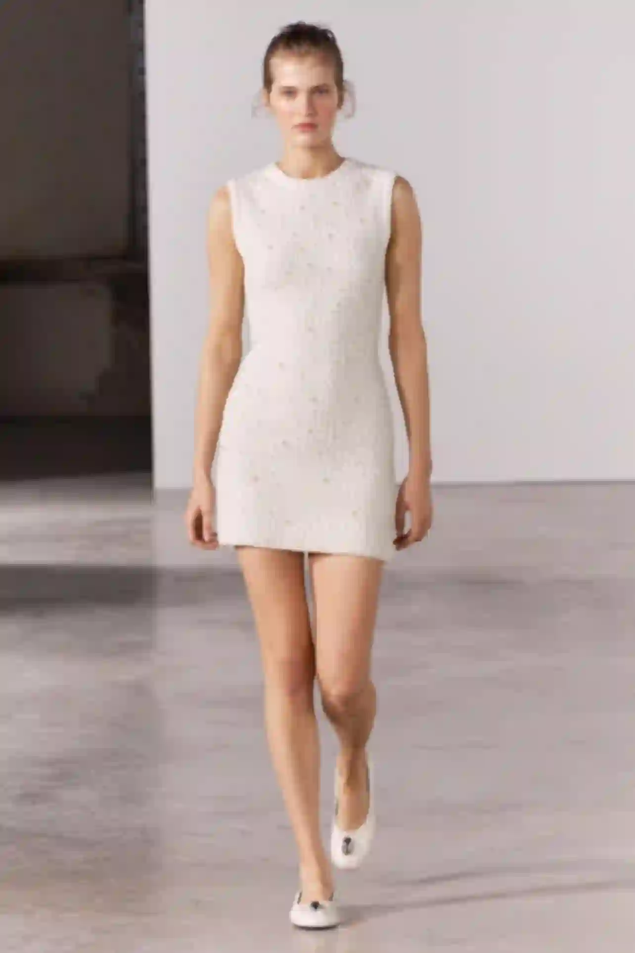Rodeo – ZARA - PEARL TRIM KNIT MINI DRESS