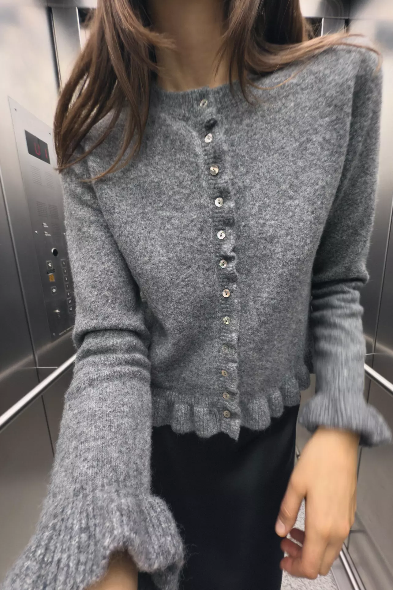 Rodeo – ZARA - RUFFLED KNIT CARDIGAN