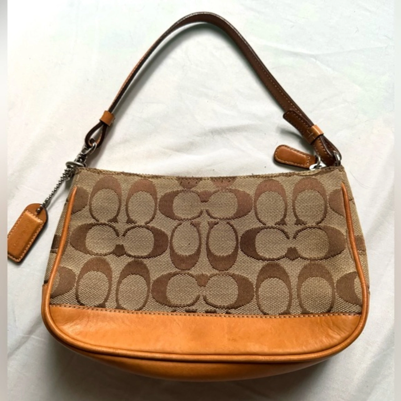 Rodeo – Coach - Vintage Coach Signature Demi Mini Pouch Bag Canvas