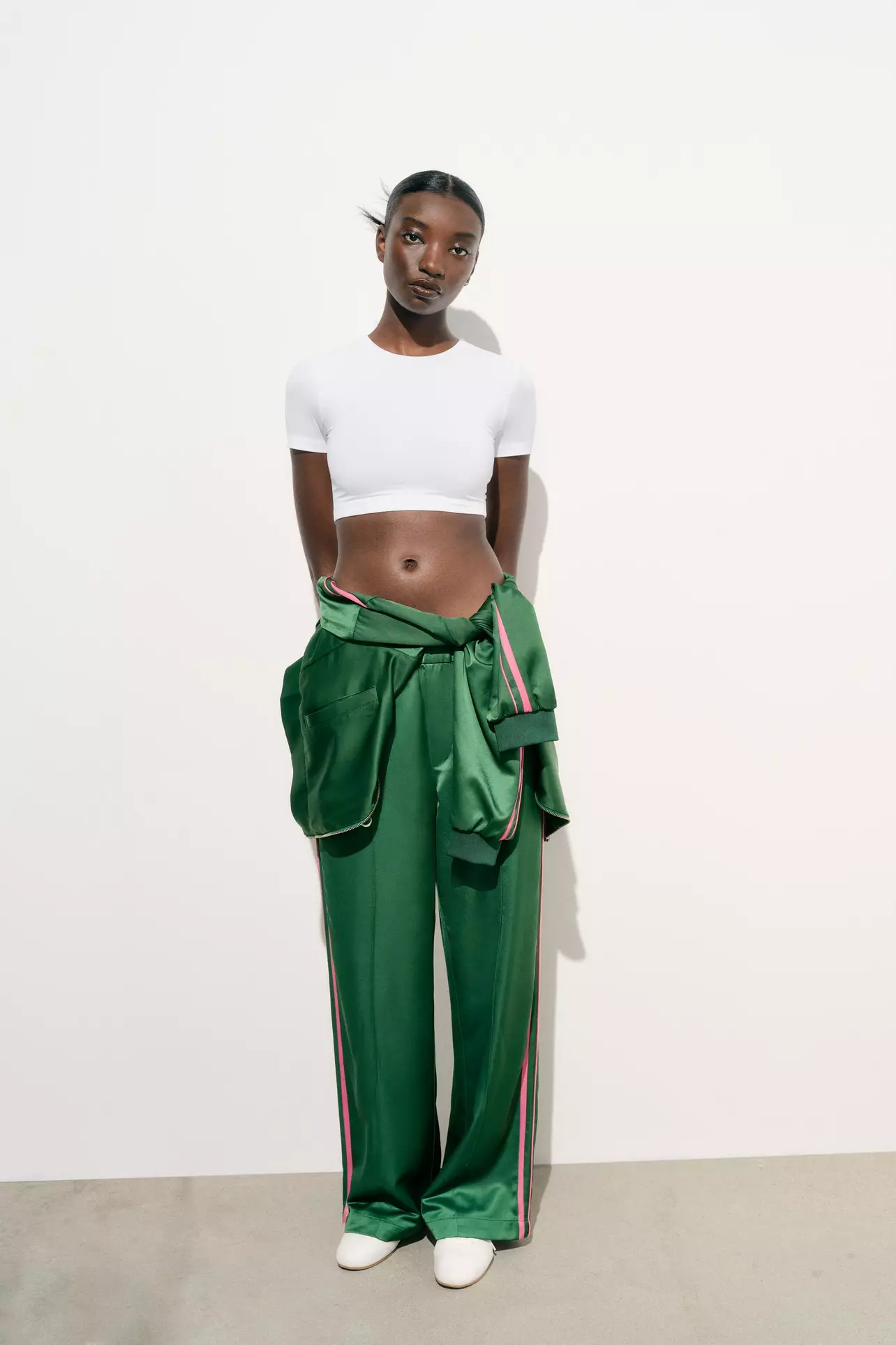 Rodeo – ZARA - STRIPED SATIN EFFECT PANTS