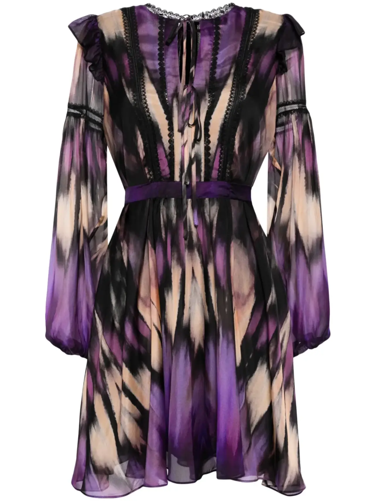 Rodeo  Marchesa Rosa - Marchesa Rosa graphic print mini dress - Purple