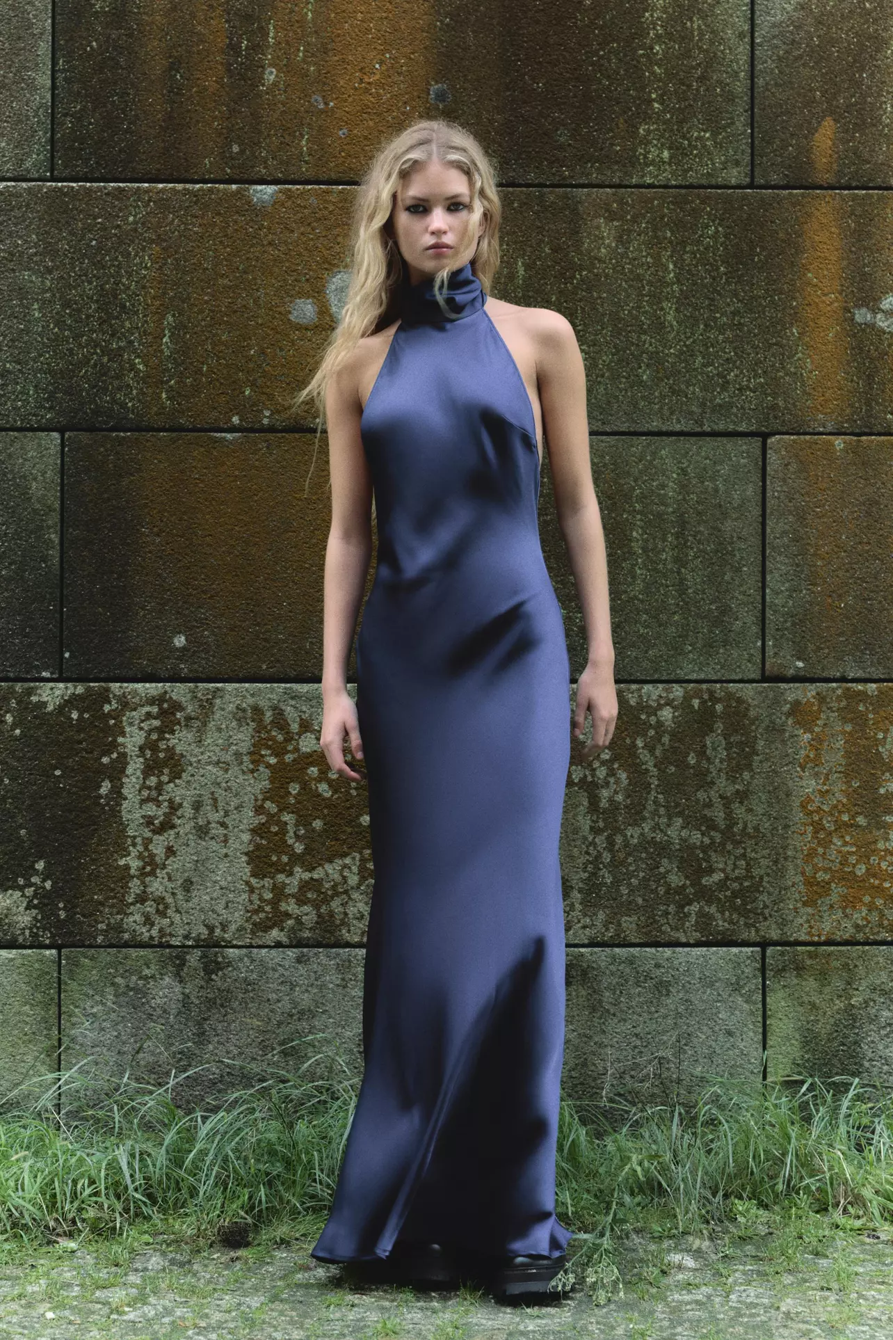zara satin dress
