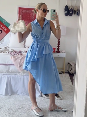 Rodeo  Anthropologie - By Anthropologie Short-Sleeve Belted Shirt Dress