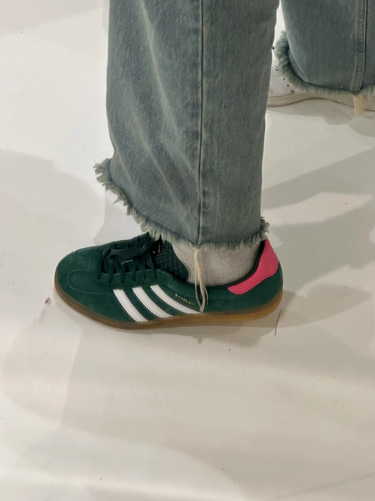 adidas gazelle silver green womens Adidas Mens Gazelle Indoor Shoes – Extra Butter main image 1