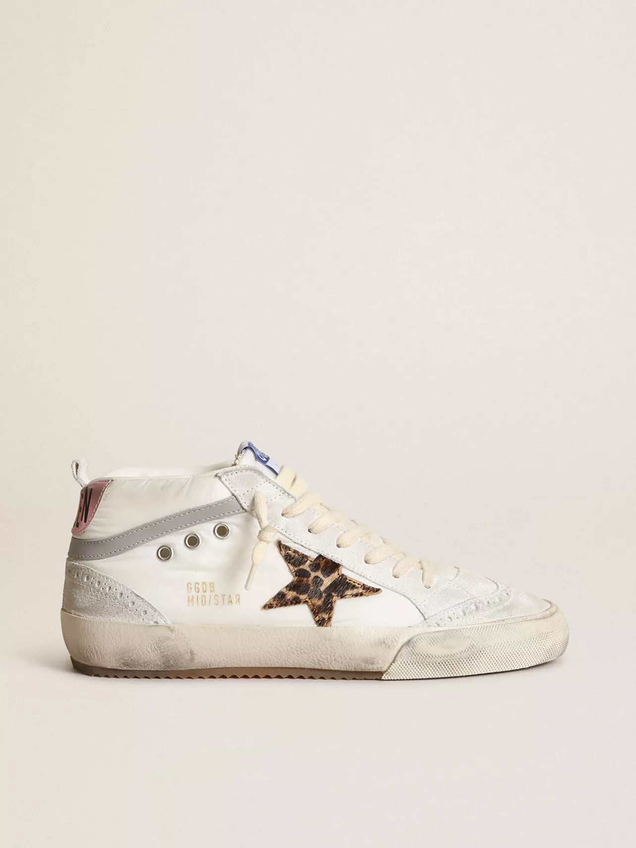 【Golden 】Printed Brown Star Sneakers - White White Sneakers Hi Star Classic Golden Goose - Vitkac Italy