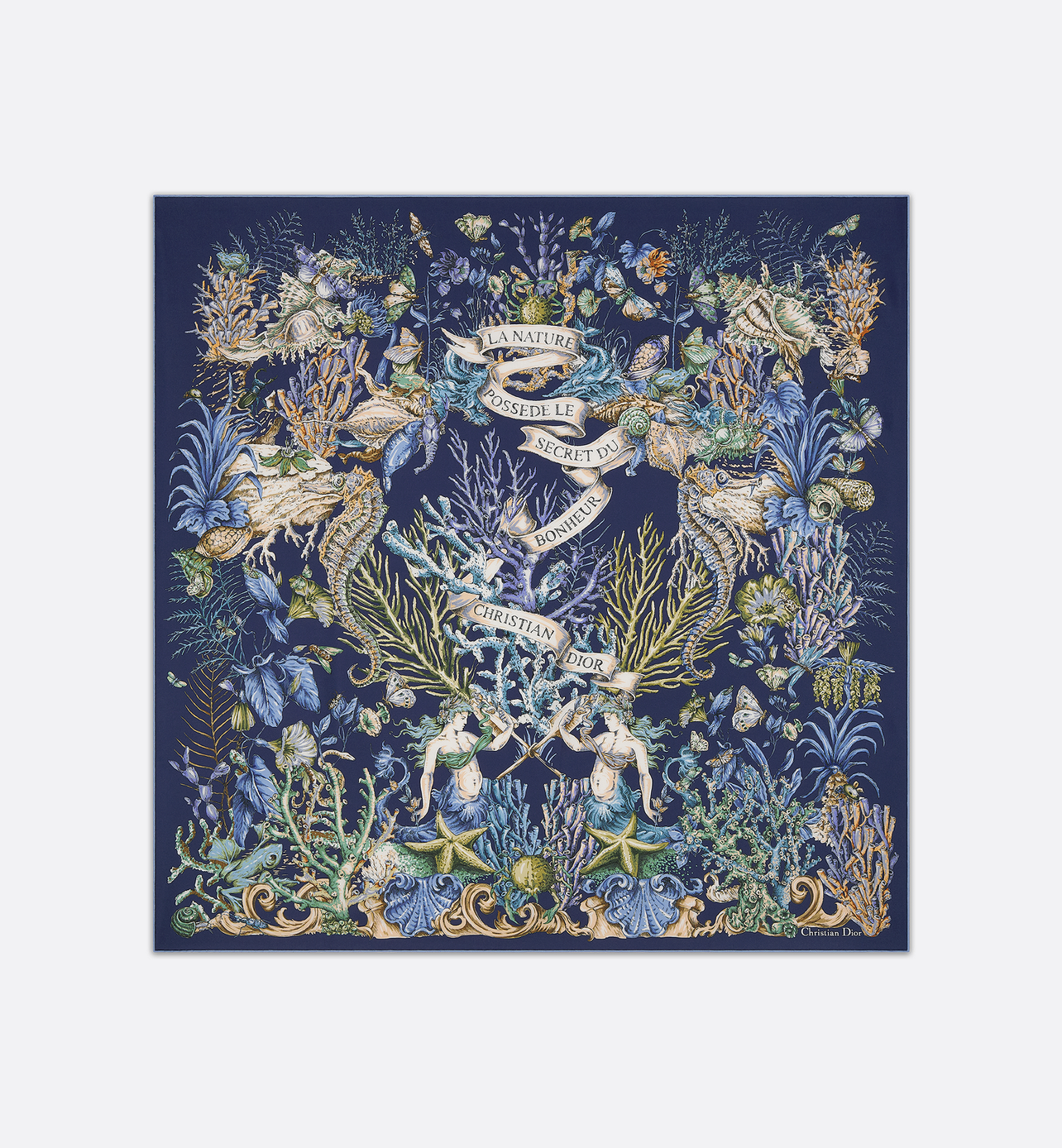 【用途様々】Dior Cabinet de la Mer 90 スクエアスカーフ Rodeo – Dior - Dior Cabinet de la Mer 90 Square Scarf