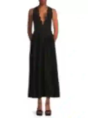one sleeve black prom dress Black Rhinestone One Shoulder A Line Prom Dress with Slit, Black / 4 main image 1
