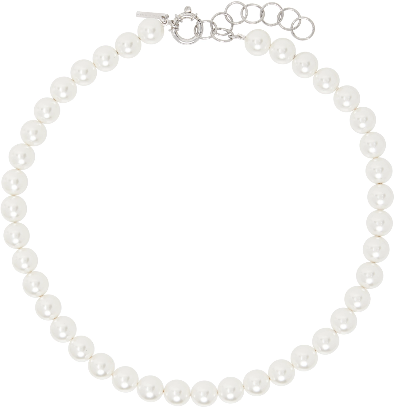 アクセサリー [ERNEST W. BAKER] SHELL PEARL NECKLACE Rodeo – SSENSE GLOBAL - Ernest W. Baker White Shell Pearl Necklace