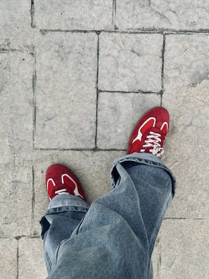 Rodeo – ALOHAS - Tb.490 Rife Sheen Red Leather Sneakers