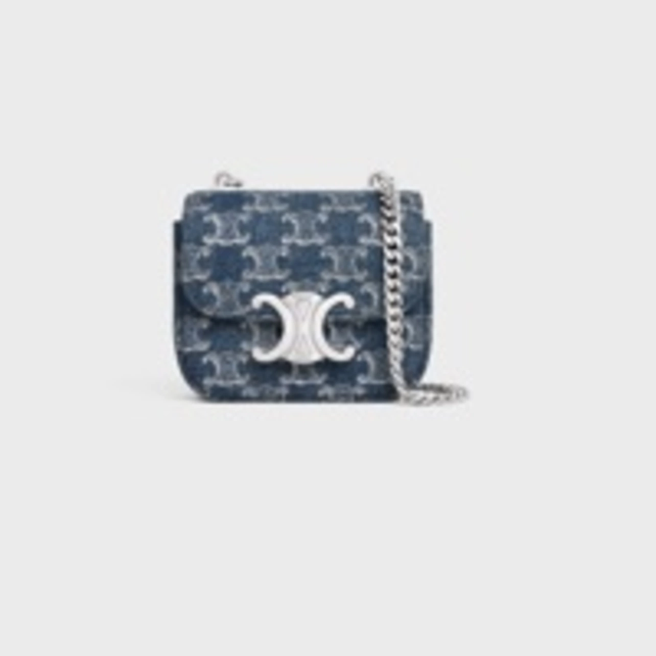 Rodeo – Celine - MINI CHAIN CLAUDE IN DENIM WITH TRIOMPHE