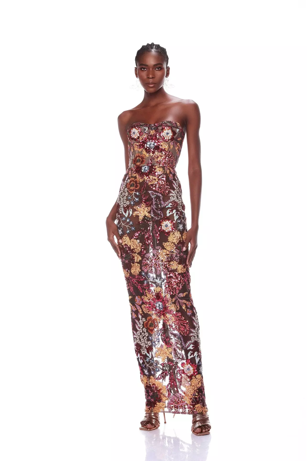 dahlia embroidered maxi dress burgundy road Dahlia One Shoulder Mesh Maxi Dress Maroon Size L