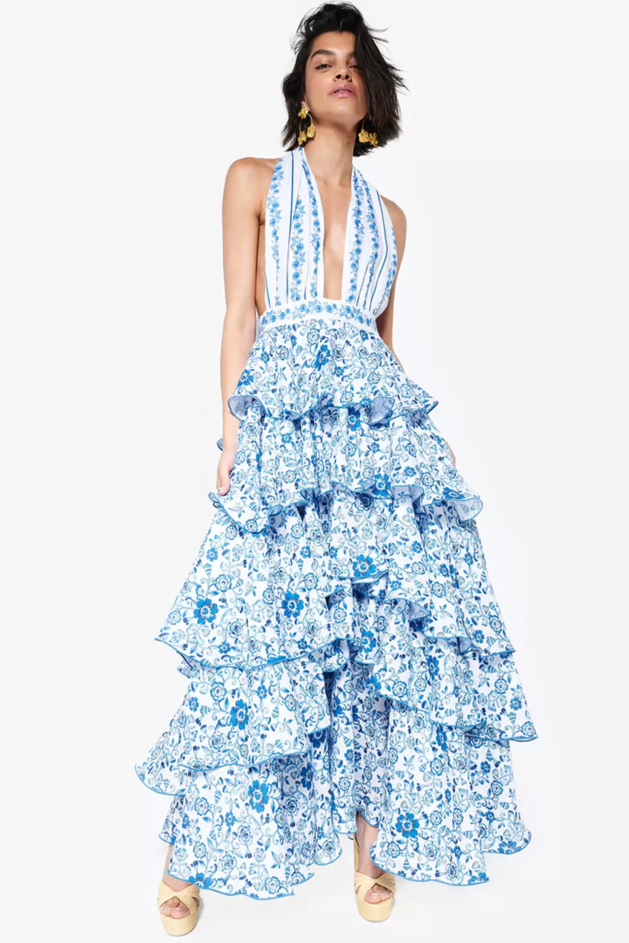 gul hurgel blue dress GUL HURGEL: Brianna Dress main image 1