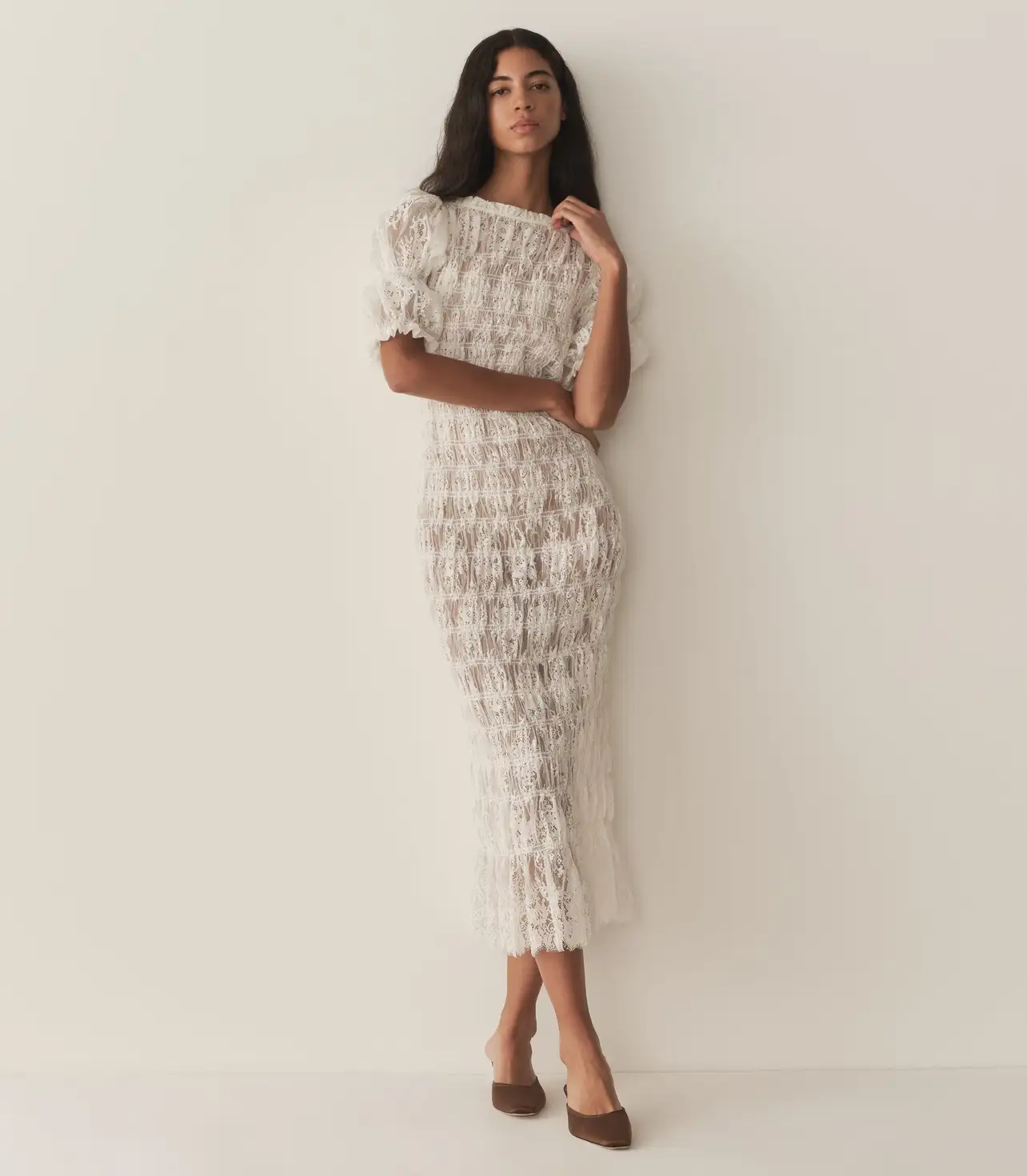 lady cloud knit mini dress Storm Cable Cloud Knit Mini Dress main image 1