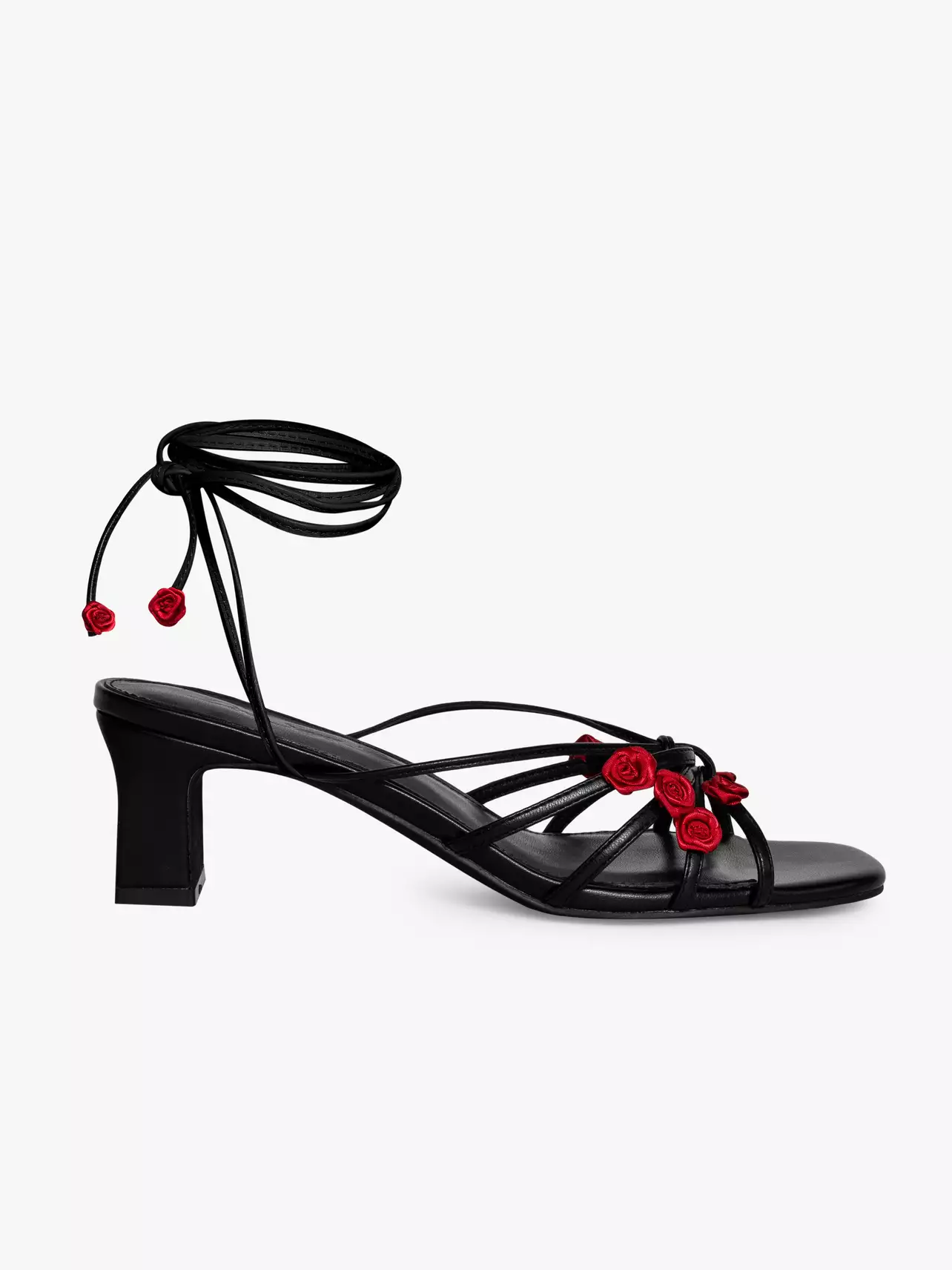 Rodeo – Lisa Says Gah - Margot Rosette Sandal - Black/Rose