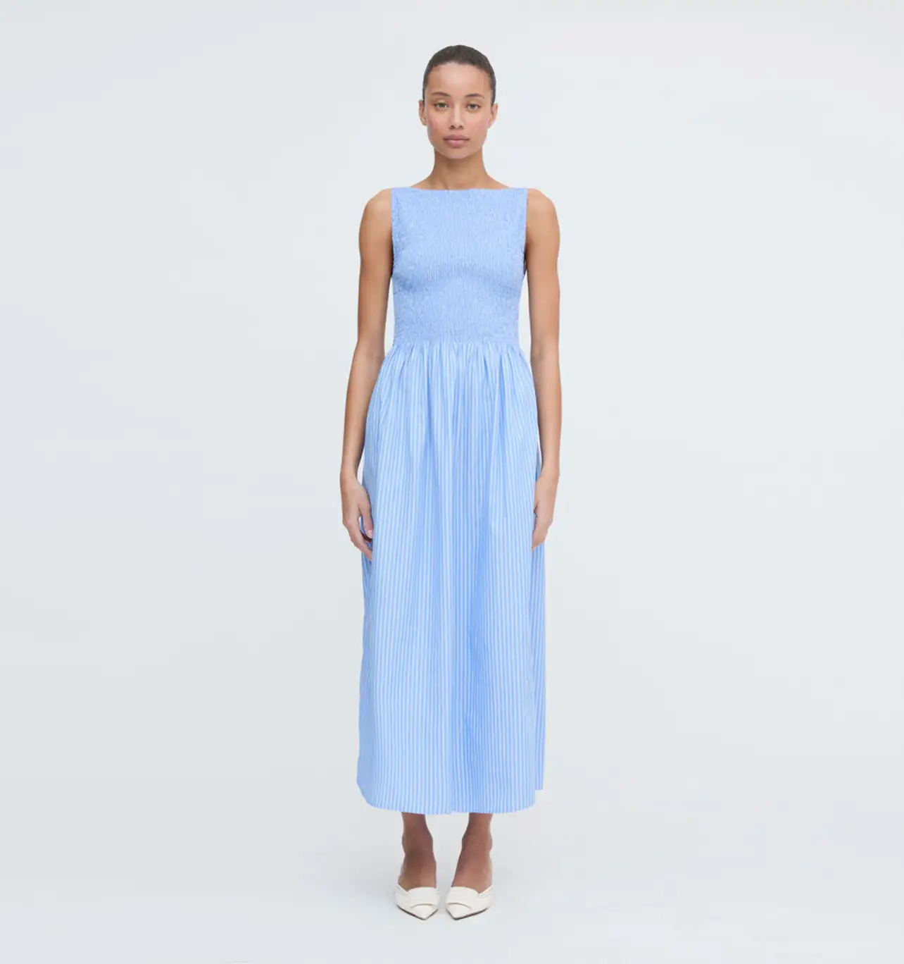 Rodeo Hill House Home - The Cosima Nap Dress - Blue Stripe Rodeo Hill House Home - The Cosima Nap Dress - Blue Stripe