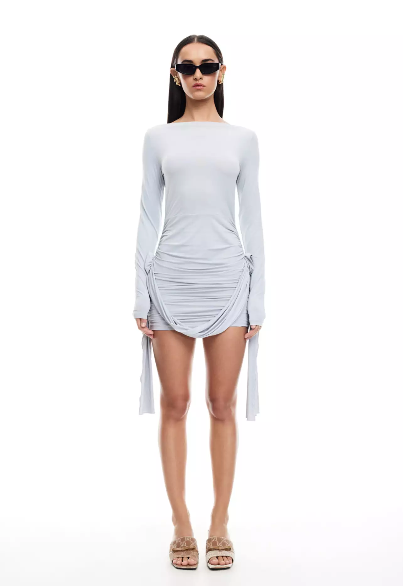 knee length dresses for ladies Lioness Glory Grey Mini Dress main image 0