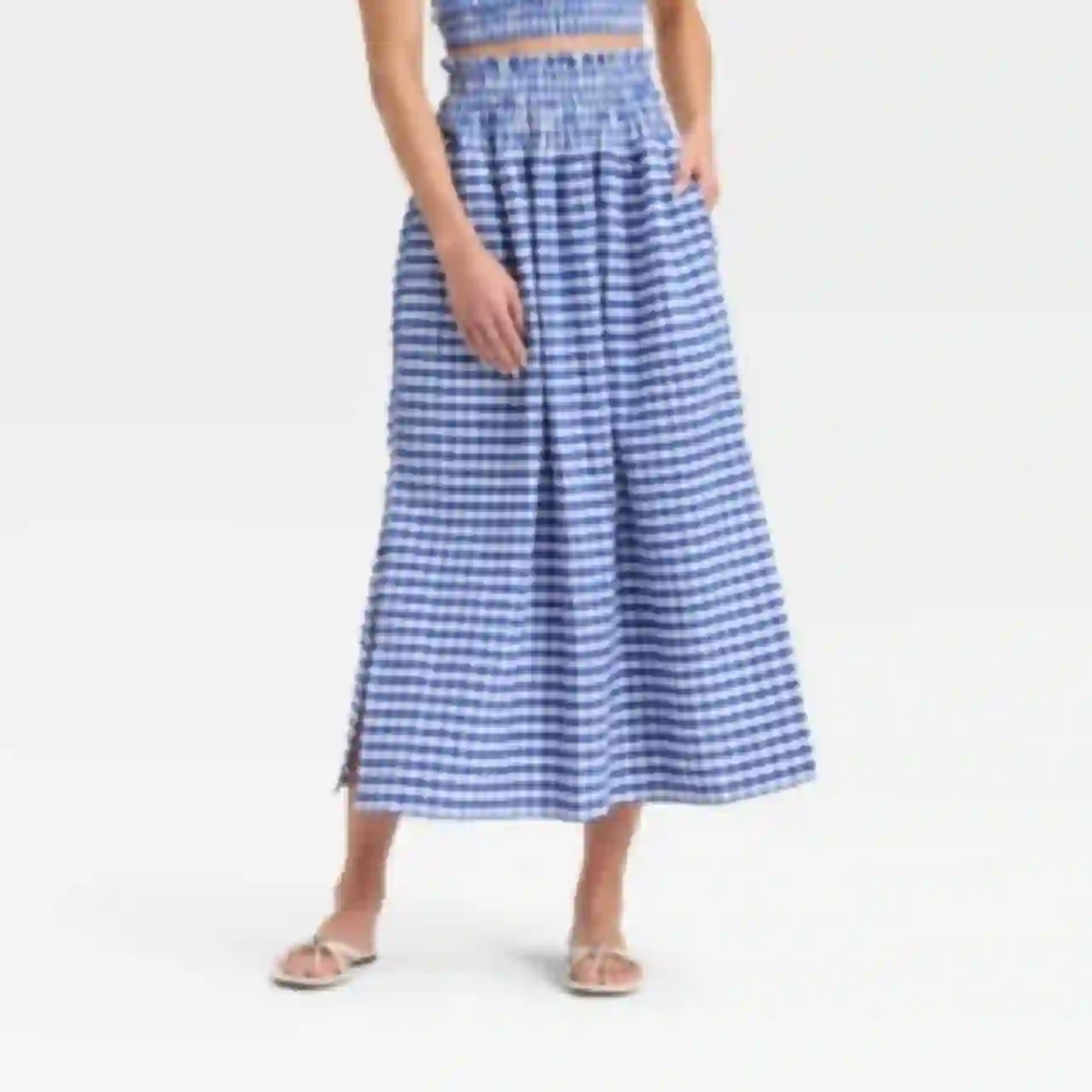 organiczoo Blue Gingham Skirt★apolina Blue Gingham Skirt – My Store