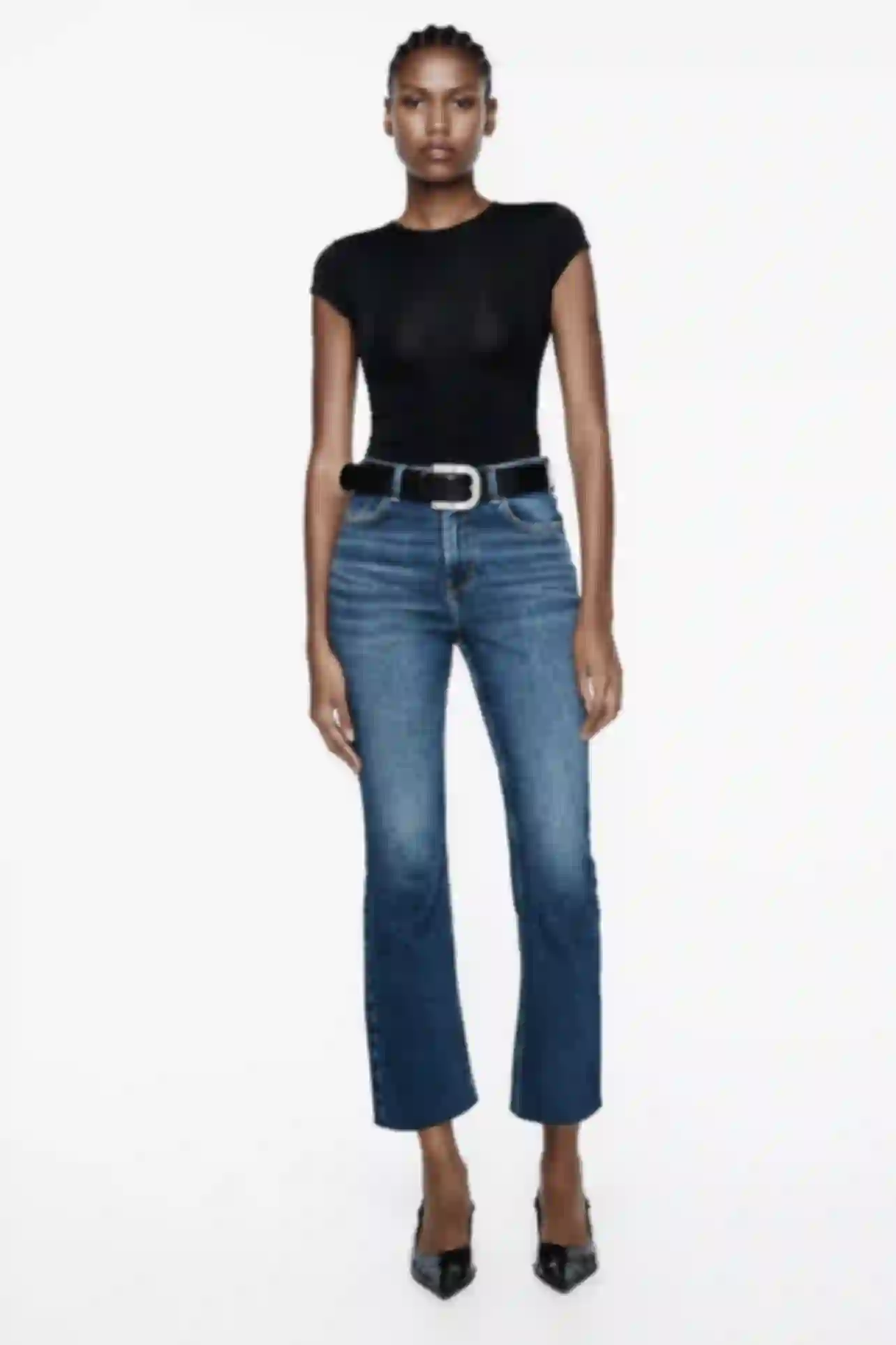 Rodeo – ZARA - HIGH-WAISTED MINI FLARE JEANS Z1975