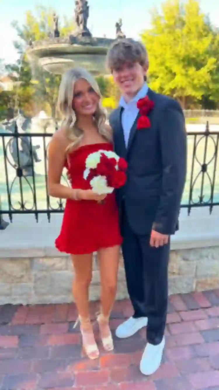 red suit and red dress Rodeo – simplepromdress