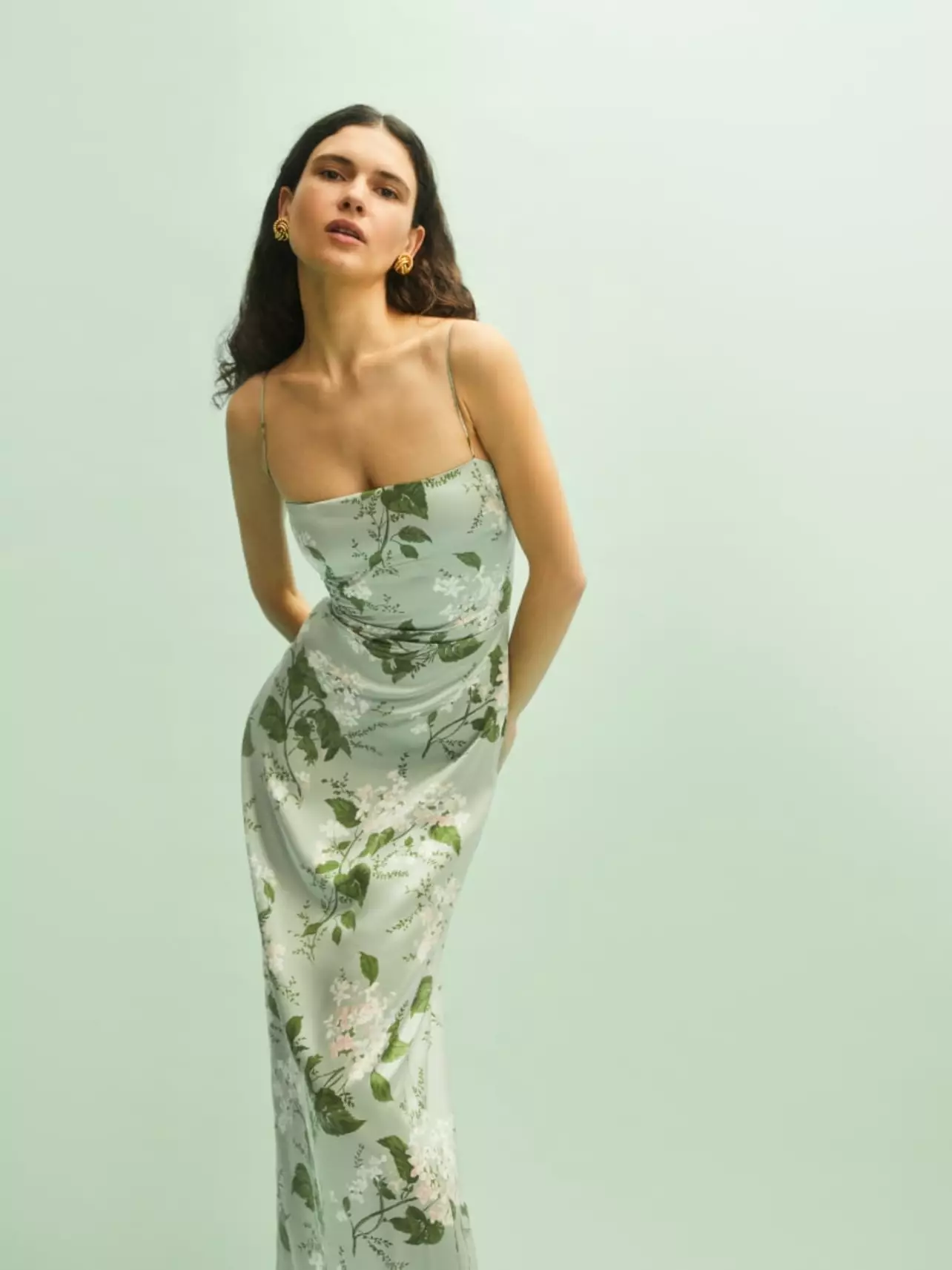 midi silk slip dress Midi Slip Dress with Side Slit – MICHELLE JONAS