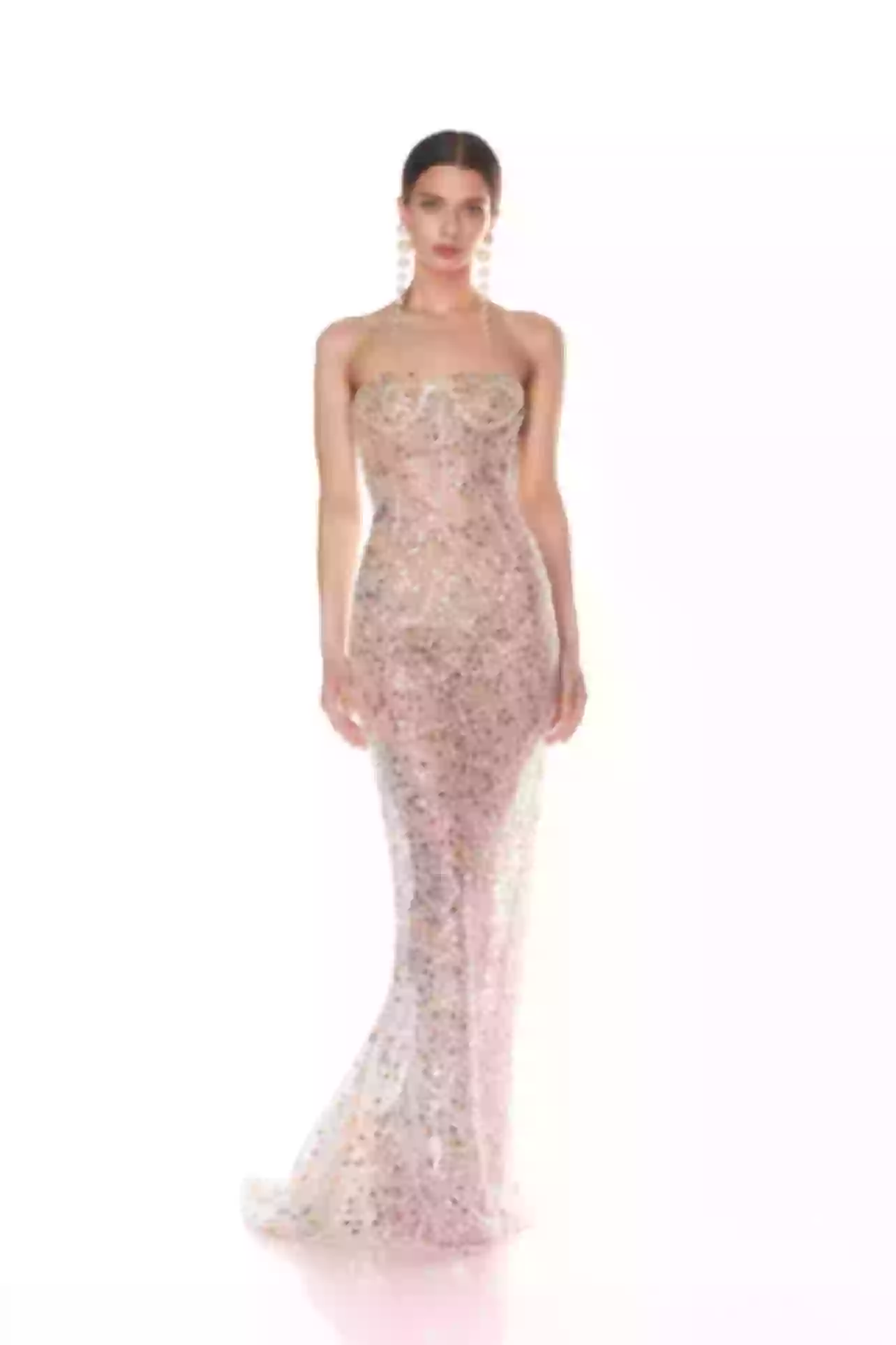 Rodeo  Bronx and Banco - Giselle Embellished Silver Gown