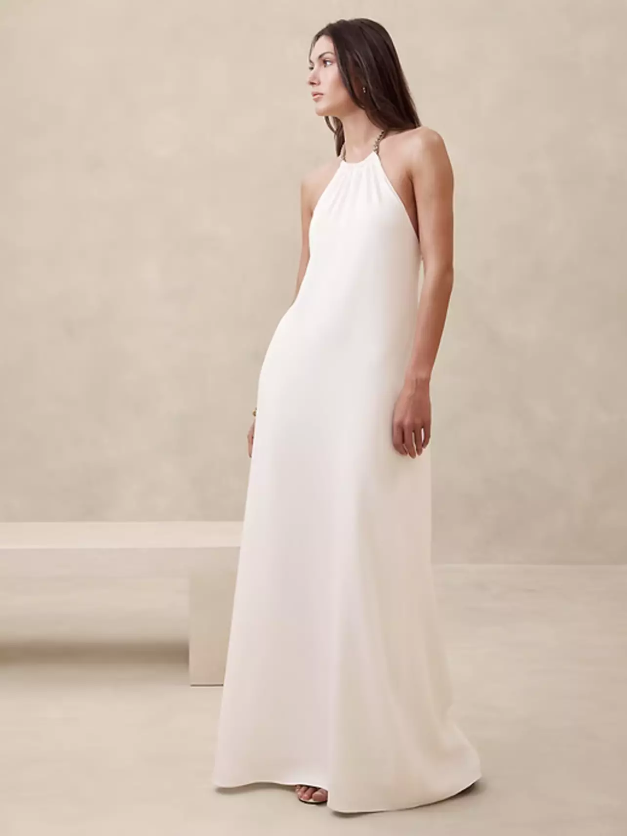 Rodeo  Banana Republic - Crepe Halter Gown