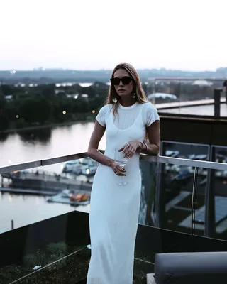 fall ivory dress The Laine Dress in Cream Tweed L