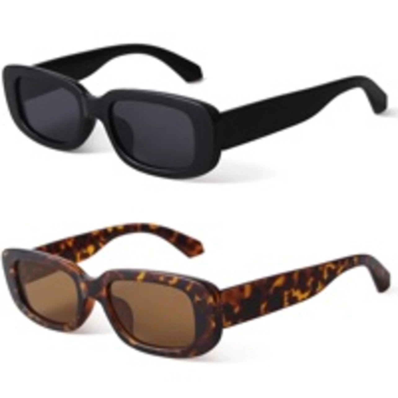 Retro Rectangle Sunglasses Vintage Small Square Sun Glasses UV Protection Kids Polarized Sunglasses, Retro Rectangle Sunglasses Women  main image 2