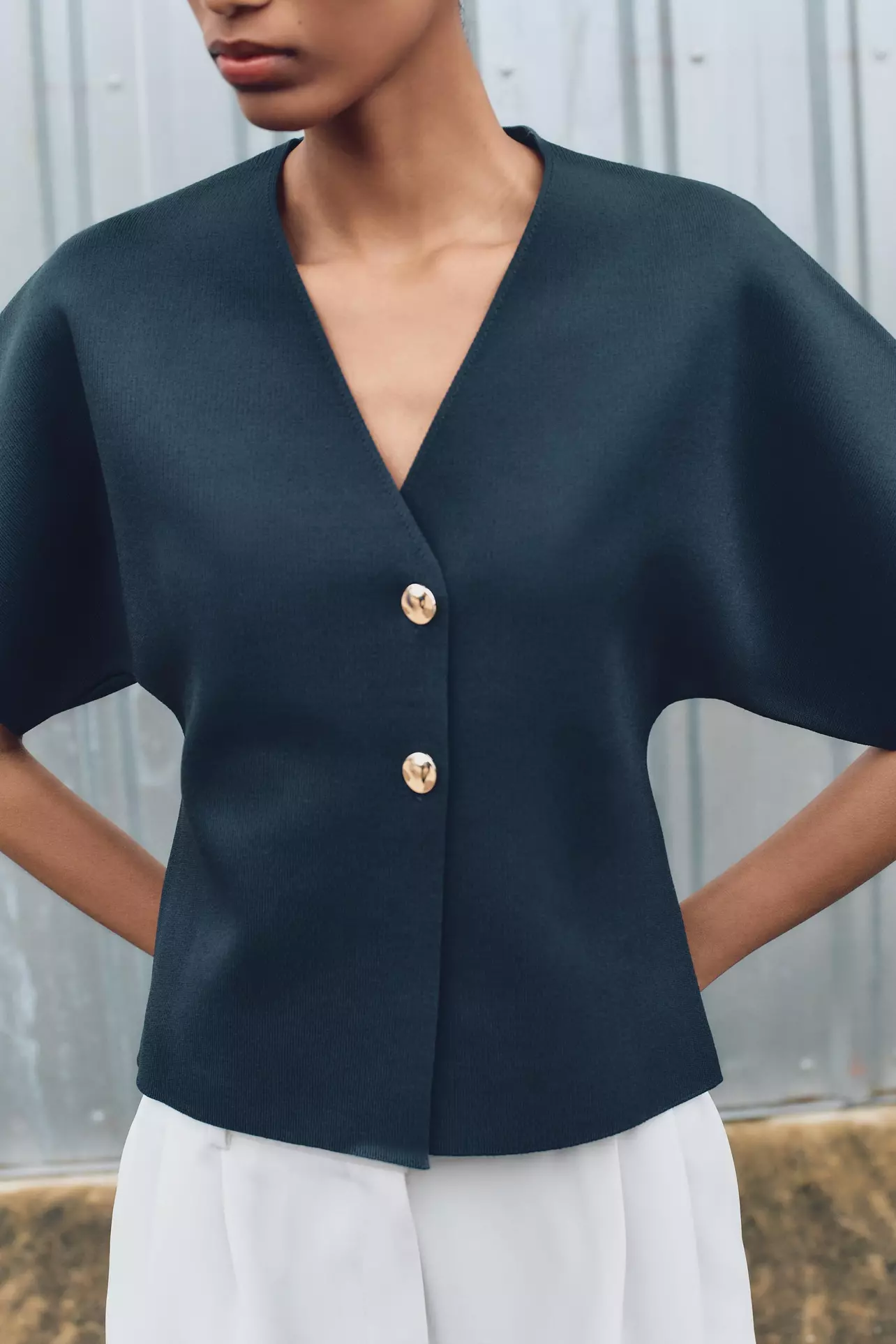 Rodeo – ZARA - BASIC KNIT SHORT SLEEVE CARDIGAN