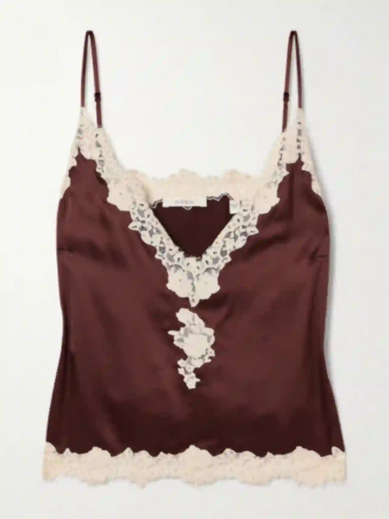 Rodeo – Doen - DÔEN Kira corded lace-trimmed silk-satin camisole