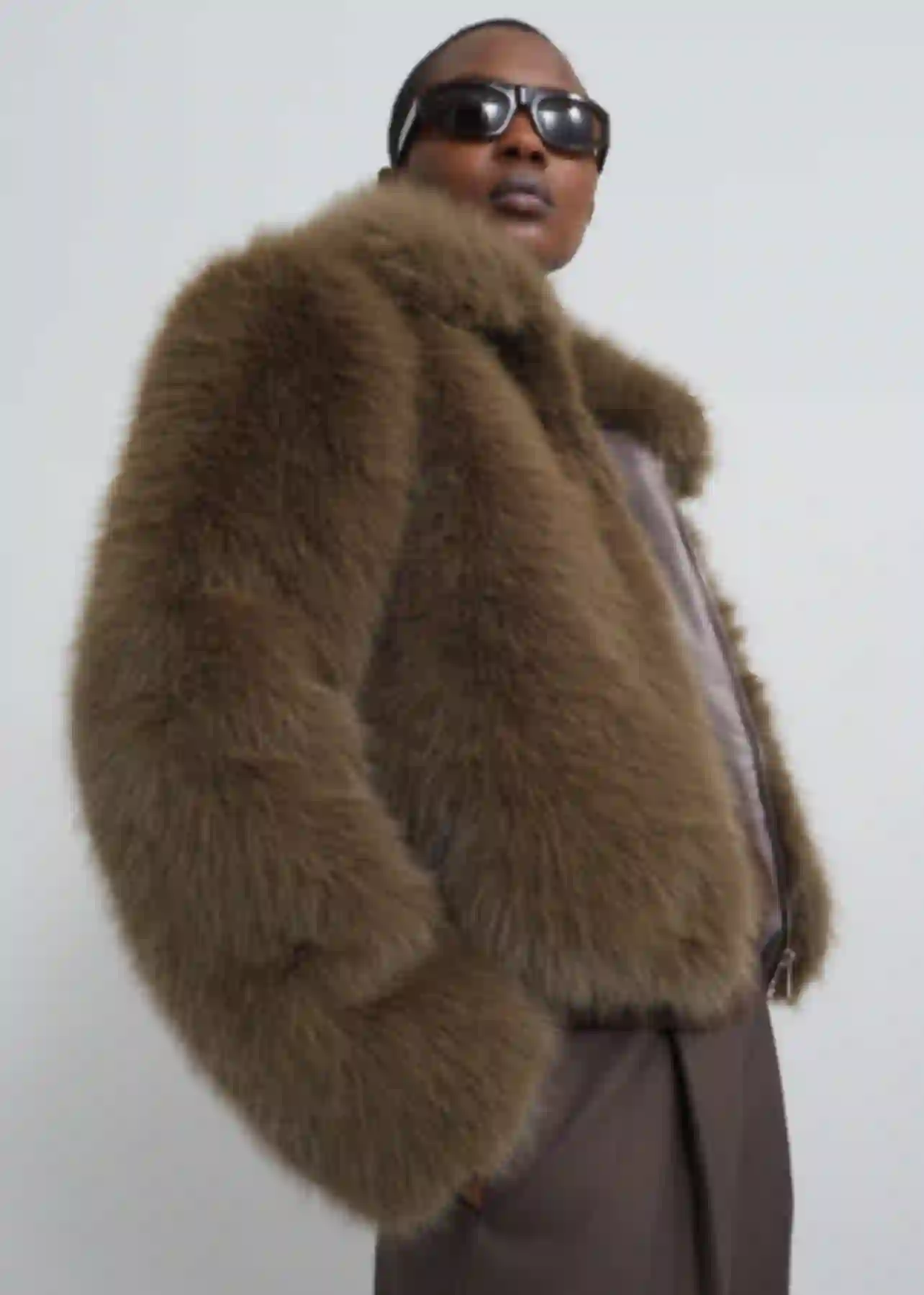 Rodeo – The Frankie Shop - Sabrina Faux Fur Jacket - Khaki