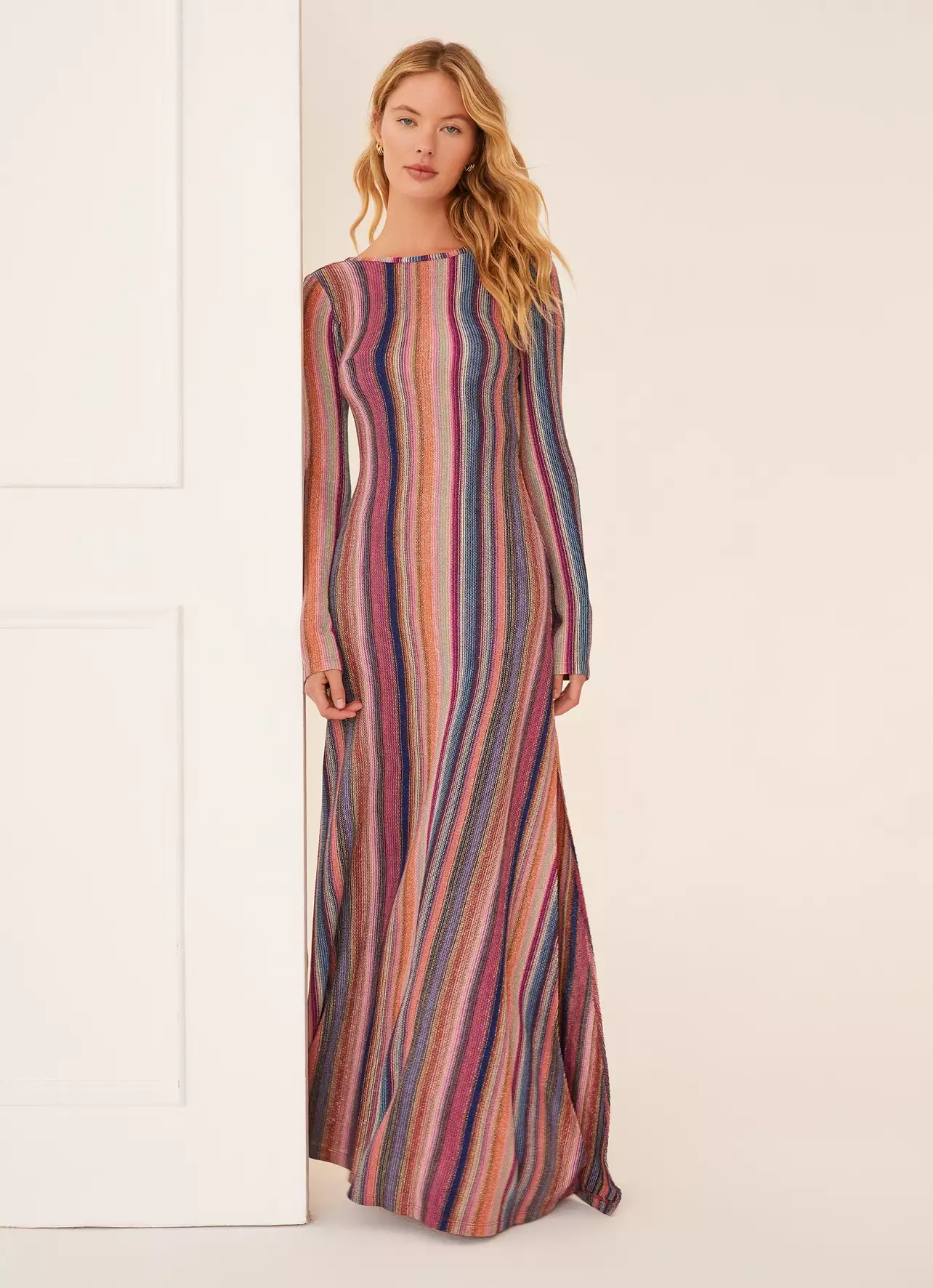 short sleeve satin maxi dress The Andamane