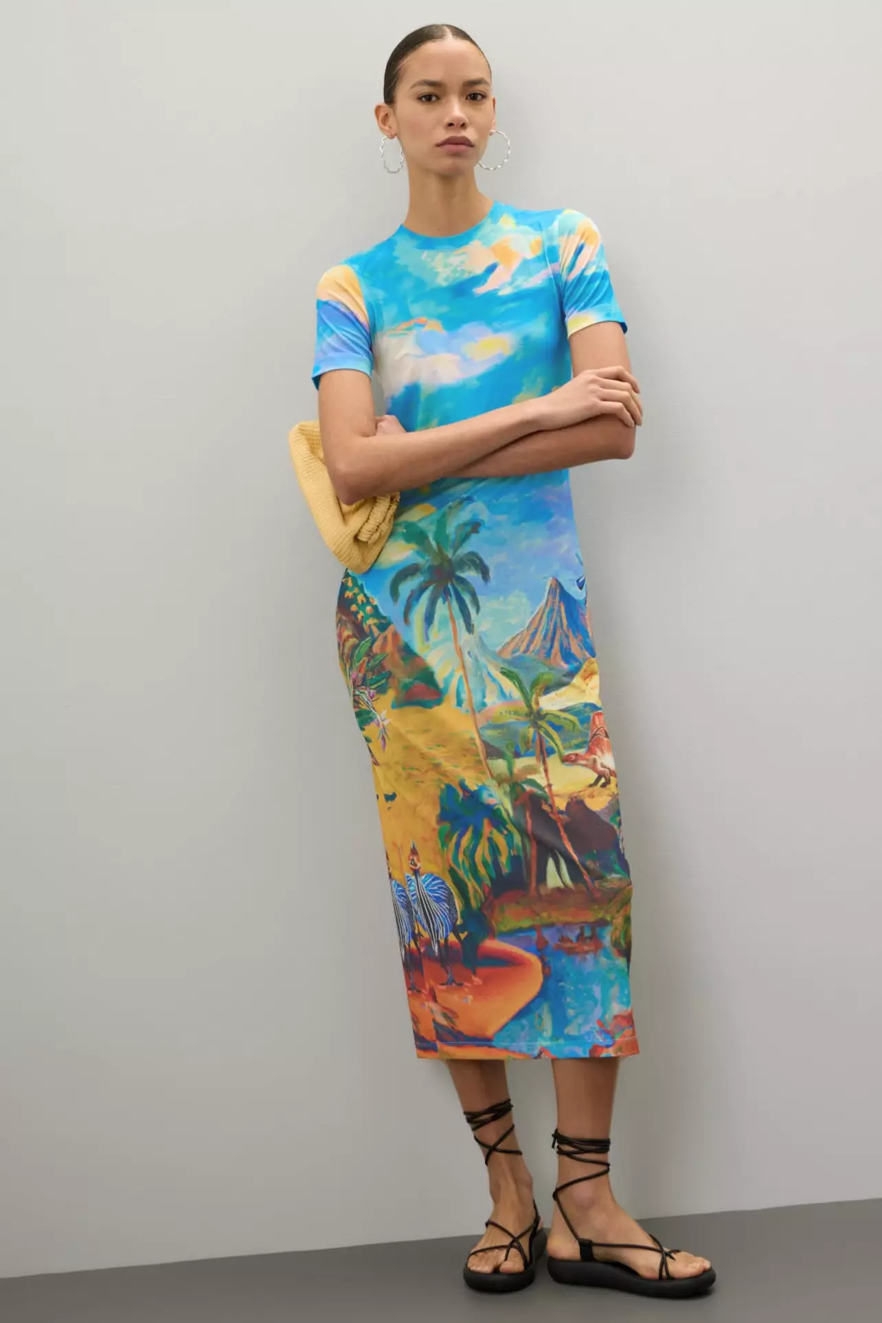 white midi dress with cap sleeves Amandine White open-back cap-sleeve midi dress (Final Sale-US Only), XS / White