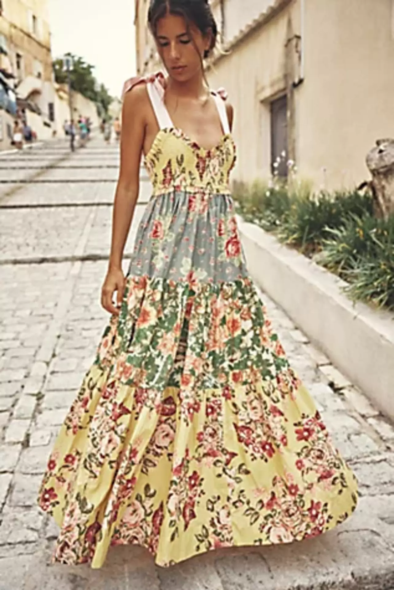 chinese dress ladies Free People Women's Bluebell Maxi Dress, Cool Combo, S at Amazon Women's  Clothing store