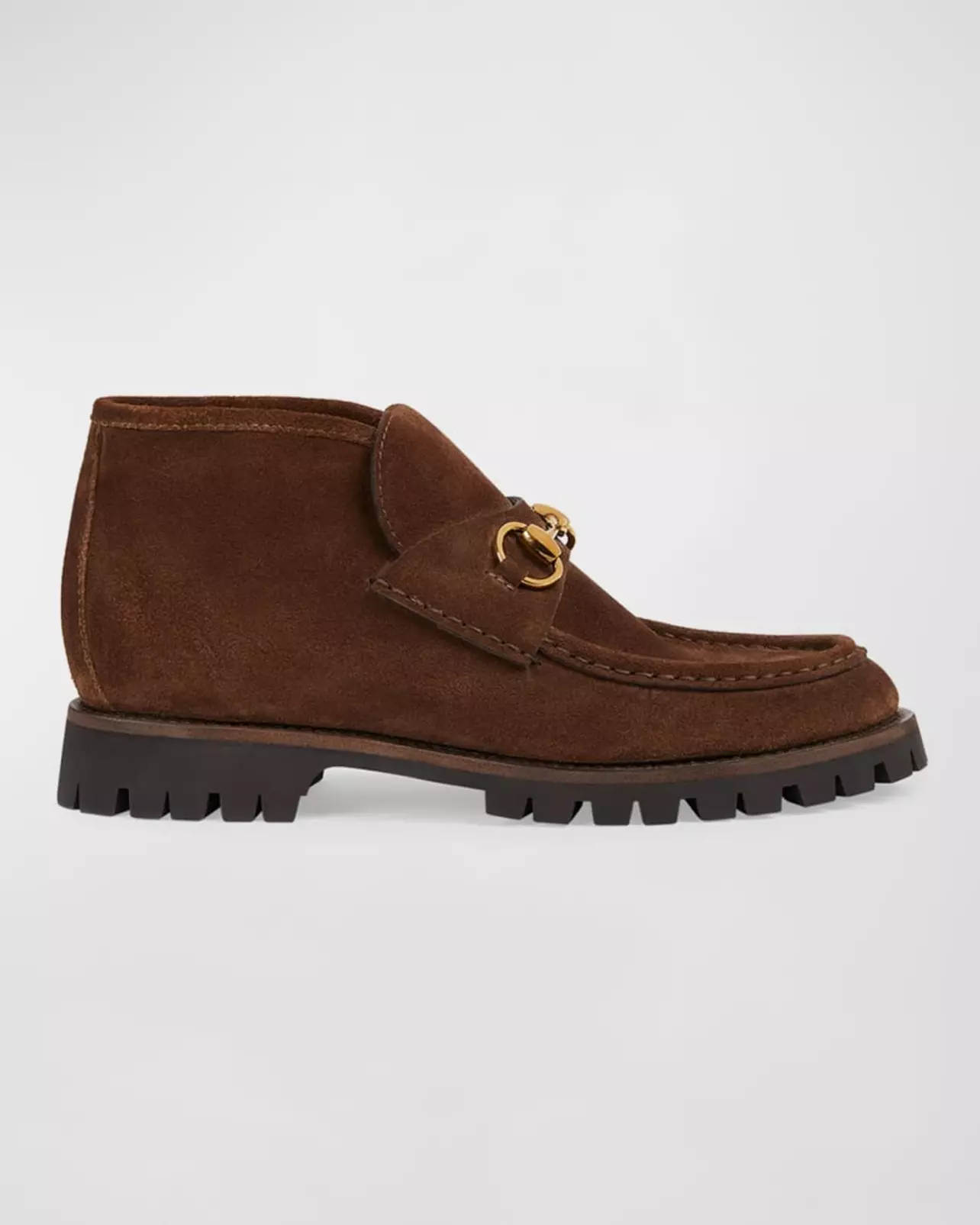 Rodeo – Neiman Marcus - Gucci Sylke Suede Bit Moccasin Booties display picture 2