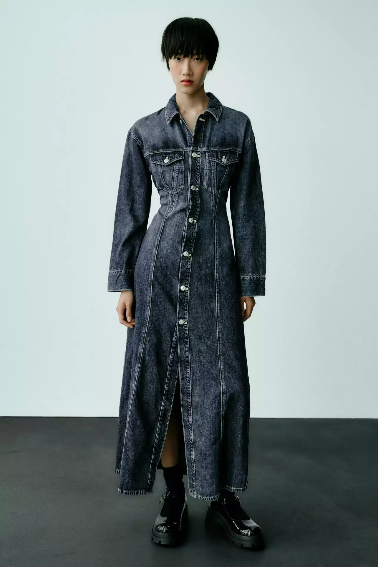 ★ZARA★ TRF DENIM DRESS Zara | Dresses | Zara Trf Denim Dress | Poshmark