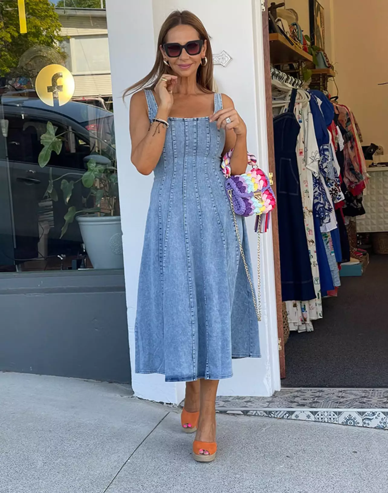 Rodeo  Style Me Luxe - Demi Denim Dress - Acid Wash